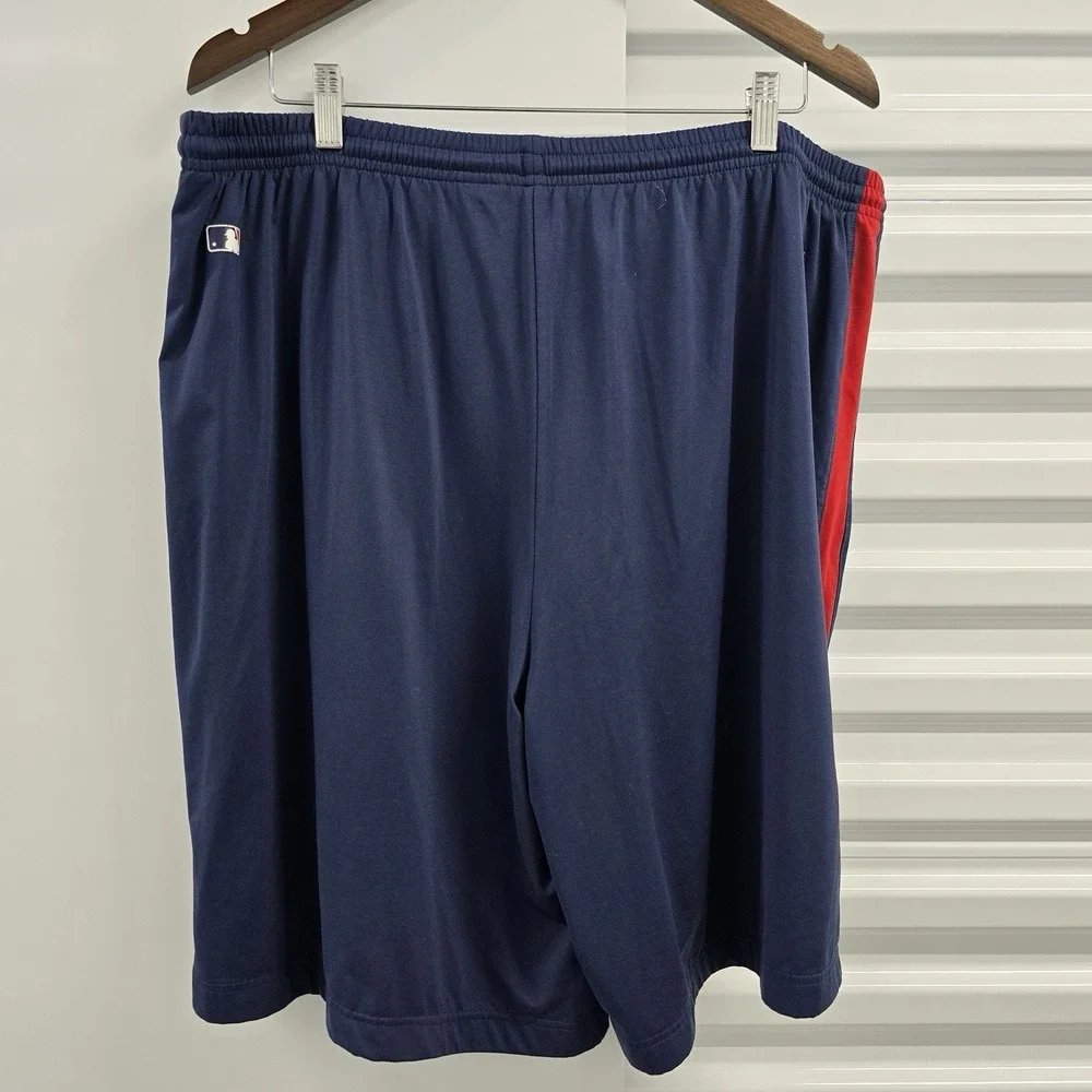 Nike Team Atlanta Braves MLB Dri-FIT Shorts Men's XL Navy Red Athletic